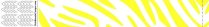 Plain Tyvek Zebra Yellow Wristbands Plain Tyvek Zebra Yellow Wristbands