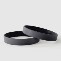 Plain Black Wristbands - Plain Silicone Wristbands