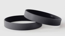 Plain Black Wristbands - Plain Silicone Wristbands