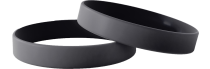 Plain Black Wristbands - Plain Silicone Wristbands