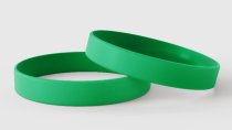 Plain Green - Plain Silicone Wristbands