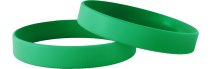 Plain Green - Plain Silicone Wristbands