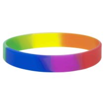 Plain Rainbow Silicone Wristbands in Malta