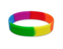 Plain Rainbow Silicone Wristbands in Malta