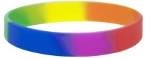 Plain Rainbow Silicone Wristbands in Malta