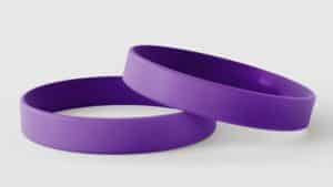 Purple Silicone Wristbands