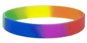 Silicone Rainbow Wristbands