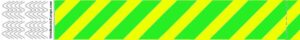 Stripey Green Yellow Wristbands small